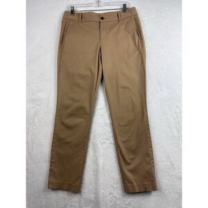 Dolce & Gabbana Tan Brown Dress Pants Womens 42 28x30 Mid Rise Straight Leg
